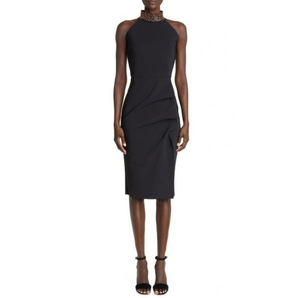 CHIARA BONI LA PETITE ROBE Slavinka Black Sheath Dress Size 38/ US 2 NWOT $795